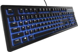 SteelSeries Apex 100 Gaming Keyboard – Blue LED 64435