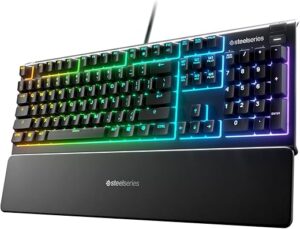 SteelSeries Apex 3 RGB Gaming Keyboard – IP32 Water Resistant