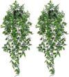 Whonline Artificial Hanging Plants: Indoor Outdoor Decor
