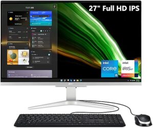 acer Aspire C27-1655-URi5 AIO Desktop | 27″ Full HD Display