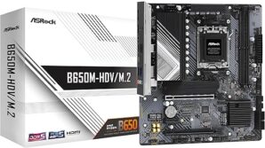 ASRock B650M-HDV/M.2 Supports AMD Ryzen 7000