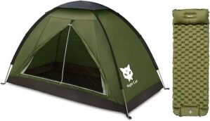 Night Cat Backpacking Tent With Inflatable Sleeping Pad