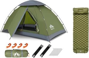 Night Cat Backpacking Tent With Inflatable Sleeping Pad