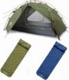 Night Cat Backpacking Tent With Inflatable Sleeping Pad Combo