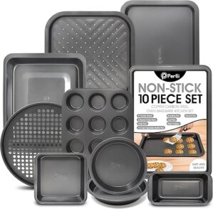 PERLLI Baking Pan 10 Piece Nonstick Set