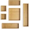 Whitmor Bamboo 6-Piece Drawer Organizers