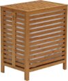 Household Essentials Bamboo Laundry Hamper With Hinged Lid