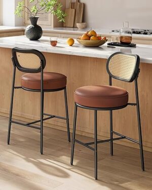 VASAGLE Bar Stools Set Of 2, Counter Height