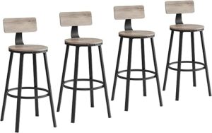 VASAGLE Bar Stools Set Of 4 ULBC226B02
