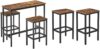 VASAGLE Bar Table And Stool Set, Industrial Rustic