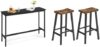 VASAGLE Bar Table And Stools Set, Rustic Brown