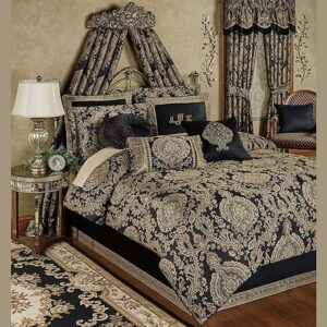 Touch of Class Bellevue Black King Comforter Set