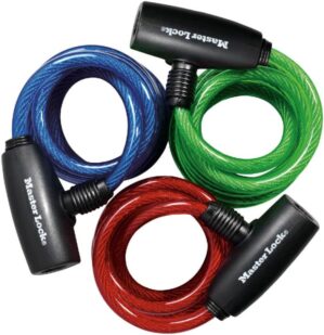Master Lock Bike Lock Cables, 6 ft, 8127TRI