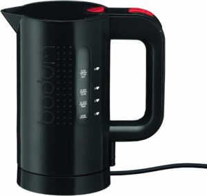 Bodum Bistro Electric Water Kettle, 17oz, Black