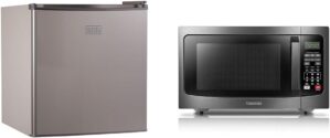 BLACK+DECKER Black+Decker Compact Refrigerator & Toshiba Microwave Bundle