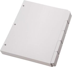 Oxford Blank Write On Binder Dividers 89981