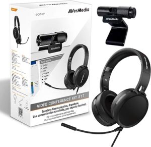 AVerMedia BO317 Video Conferencing Kit Webcam & Headphone