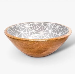 Evan & Ash Boho Decorative 12 Inch Wooden Bowl