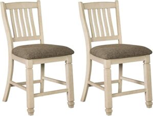 Signature Design by Ashley Bolanburg 24" Counter Height Barstool, 2 Count