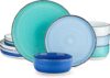 vancasso Bonita Blue Dinnerware Set, 12 Pieces