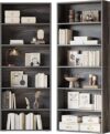 IRONCK Bookshelves Set Of 2, 6 Tiers