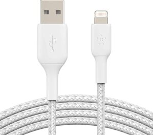 Belkin BoostCharge Braided Lightning Cable 6.6ft