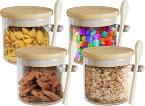 5 Star Home Warehouse Borosilicate Glass Jar With Bamboo Lid