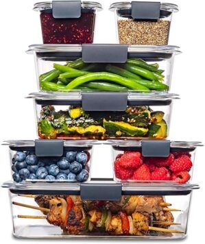Rubbermaid Brilliance BPA Free Food Storage Containers