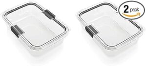 Rubbermaid Brilliance Food Storage Container, 9.6 Cup