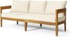Christopher Knight Home Brooklyn Sofas, Teak + Beige