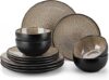 vancasso Bubble Plates And Bowls Set – 12 Piece Dinnerware