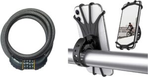 Master Lock Cable Lock & Bike Phone Mount