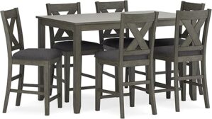 Signature Design by Ashley Caitbrook Counter Height Dining Set, Gray