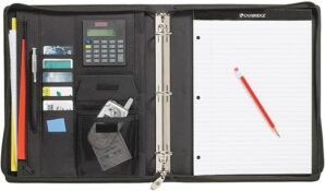 Mead Cambridge City Zipper Binder, Microfiber