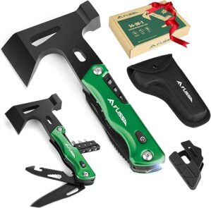 FLISSA Camping Axe Hammer 14-in-1 Multitool