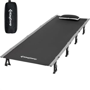 KingCamp Camping Cot, Folding Portable Heavy Duty