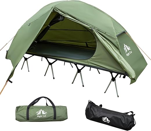 Night Cat Camping Cot Tent - Waterproof 1-Person