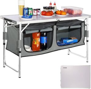 VEVOR Camping Kitchen Station With Storage Organizer
