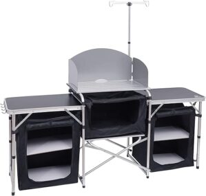 Nice C Camping Kitchen Table With Light Stand