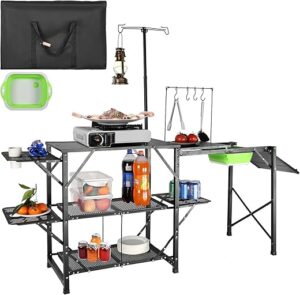 VEVOR Camping Kitchen Table With Sink