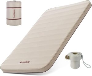 Naturehike Camping Mattress With Air Pump, 4″ Thick