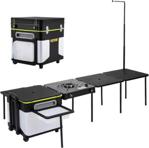 VEVOR Camping Mobile Kitchen Station, Portable Table