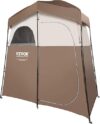 VEVOR Camping Shower Tent, 2 Rooms Portable Shelter