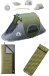 Night Cat Camping Tent: 1 Person Waterproof Combo Set