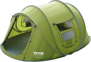 VEVOR Camping Tent 9.2 x 6.6 ft, 4-Person