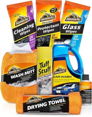 Armor All Car Wash Kit: Wipes, Concentrate, Towels