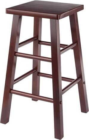 Winsome Carrick Counter Stool, Walnut Finish