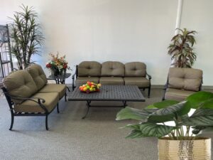 theWorldofpatio Cast Aluminum 5-Piece Seating Set