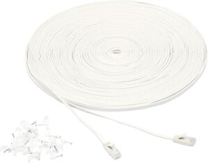 Amazon Basics Cat 6 Ethernet Flat Cable 100 ft