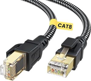 BUSOHE Cat 8 Ethernet Cable 1 FT, High Speed